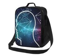 TRSGKSQP Borsa termica per il pranzo, per donne e uomini, formule, teoria, lezione di matematica, riutilizzabile, a prova di perdite, con tracolla regolabile, borsa tote per lavoro, viaggi, attività