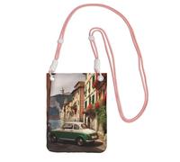 TRSGKSQP Piccole borse a tracolla per le donne borsa del telefono cellulare mini portafoglio cellulare bella Italia borsa del telefono cellulare, rosa, Taglia unica