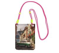 TRSGKSQP Piccole borse a tracolla per le donne borsa del telefono cellulare mini portafoglio cellulare bella Italia borsa del telefono cellulare, Fucsia, Taglia unica
