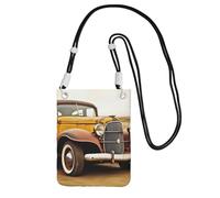 TRSGKSQP Piccole borse a tracolla per le donne borsa del telefono cellulare mini portafoglio del telefono cellulare dell'automobile antica borsa del telefono cellulare, Nero , Taglia unica