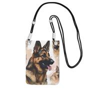 TRSGKSQP Piccole borse a tracolla per le donne borsa del telefono cellulare mini portafoglio del telefono cellulare borsa del cane pastore tedesco amanti del telefono cellulare, Nero , Taglia unica