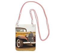 TRSGKSQP Piccole borse a tracolla per le donne borsa del telefono cellulare mini portafoglio del telefono cellulare dell'automobile antica borsa del telefono cellulare, rosa, Taglia unica