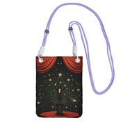 TRSGKSQP Piccole borse a tracolla per le donne borsa del telefono cellulare mini portafoglio del telefono cellulare spettacolo magico borsa del telefono cellulare, Viola, Taglia unica