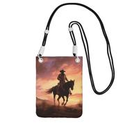 TRSGKSQP Piccole borse a tracolla per le donne borsa del telefono cellulare mini portafoglio del telefono cellulare Cowboy West borsa del telefono cellulare, Nero , Taglia unica