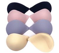 Trssorm Inserti per Reggiseno, 4 Paia di Inserti Rimovibili per Coppe Sportive da Donna, Inserti per Bikini e Costumi da Bagno