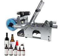 TRTDYFKH Applicatore di etichette semiautomatico, etichettatrice autoadesiva da tavolo, etichettatrice for bottiglie rotonde for etichettatura di bottiglie