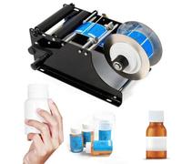 TRTDYFKH Etichettatrice manuale, etichettatrice for bottiglie rotonde con applicatore di etichette da 30 volte al minuto, etichettatrice for lattine, plastica