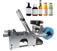 TRTDYFKH Macchina applicatrice di etichette semiautomatica - Adatta for etichette in plastica di bottiglie di vetro rotonde - Etichettatrice manuale for adesivi 30 volte