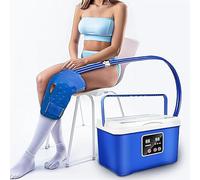 TRTDYFKH Macchina for crioterapia, Grande Serbatoio d'Acqua da 8 Litri, Terapia del Freddo Continua for 12 Ore, impostazione del Timer da 20/40/60 Minuti(Knee)