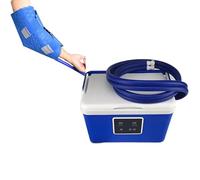 TRTDYFKH Macchina for Terapia del Freddo ghiacciato, Grande Serbatoio d'Acqua da 8 Litri, Terapia del Freddo Continua for 12 Ore, impostazione del Timer da 20/40/60 Minuti(Elbow)