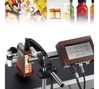 TRTDYFKH Stampante a getto d'inchiostro industriale, macchina di codifica automatica for linea di produzione, online, data 12,7 mm/25,4 mm, dati variabili intelligenti, codice a barre(25.4mm)