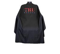 TRU BARBER Mantella da Parrucchiere XXL, con Collo in Silicone, 100% Poliestere, Leggera e Impermeabile, Mantello Professionale da Salone con Chiusura a Scatto per il Taglio dei Capelli.