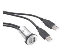 TRU COMPONENTS 1229315 USB-06 Presa USB Presa 2 x presa USB tipo A su 2 x spina