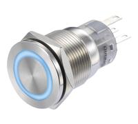 TRU COMPONENTS 1272972 LAS1-AGQS-11E/B/12V Pulsante 250 V/AC 3 A 1x Off / (On)