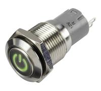 TRU COMPONENTS 1303013 LAS2GQF-11DT/G/12V/S/P Pulsante 48 V/DC 2 A 1x Off /