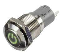 Interruttore a pressione TRU COMPONENTS LAS2GQF-11ZDT/G/12V/S/P 1303017 48 V/DC 2 A 1 x On/On IP65 da appendere 1 pezzo