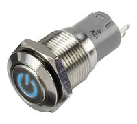 Tru components las2gqf 11zdt/b/12v/s/p interuttore a pressione 48 v/dc 2 1 x