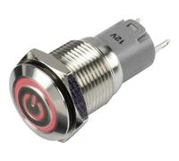 Interruttore a pressione TRU COMPONENTS LAS2GQF-11ZET/R/12V/S/P 1303024 48V/DC 2A 1 x On/On IP65 da appendere 1 pezzo