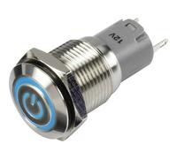 Interruttore a pressione TRU COMPONENTS LAS2GQF-11ZET/B/12V/S/P 1303026 48 V/DC 2 A 1 x On/On IP65 da appendere 1 pezzo