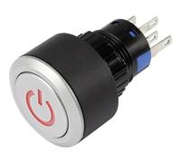 TRU COMPONENTS 1303029 LAS1-AWY-11T/R/12V/P Pulsante 250 V/AC 3 A 1x Off / (On