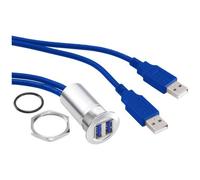 TRU COMPONENTS 1313910 USB-13 Presa da pannello USB 3.0 Presa Contenuto: 1 pz.