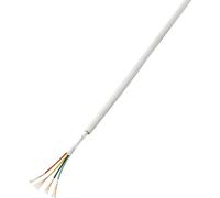 TRU COMPONENTS 1564537 Cavo per allarmi LiYY 8 x 0.22 mm² Bianco 50 m