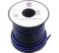 TRU COMPONENTS 1565745 Cavo per altoparlanti 2 x 0.8 mm² Blu, Nero 30 m