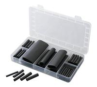 TRU COMPONENTS 1566305 Kit guaine termoretraibili Nero Restringimento:3:1 52