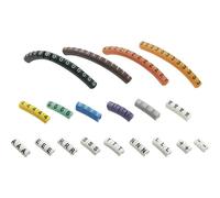 TRU COMPONENTS 1566423 ECMKP-1 Clip segnafili Legenda (segnacavi) 0 - 9, A, E,