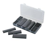 TRU COMPONENTS 1566430 Kit guaine termoretraibili Nero Restringimento:4:1 61