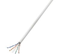 TRU COMPONENTS 1567176 Cavo di rete CAT 6 U/UTP 4 x 2 x 0.27 mm² Bianco 100 m