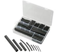 TRU COMPONENTS 1572181 Kit guaine termoretraibili Nero Restringimento:2:1, 3:1,