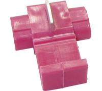 TRU COMPONENTS 1583189 Morsetto rapido flessibile: 1.50-1.50 mm² rigido: 0.50-0.50 mm² Poli: 2 1 pz. Rosso