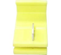 TRU COMPONENTS 1583190 Morsetto rapido flessibile: 4-4 mm² rigido: 2.50-2.50 mm² Poli: 2 1 pz. Giallo