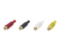 TRU COMPONENTS 1601053 Connettore RCA Giunto dritto Numero Poli (num): 2 Mono