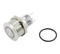 TRU COMPONENTS 1602486 TC-GQ22-A-11E/B/12V/S203 Pulsante 250 V 5 A 1x Off / (O