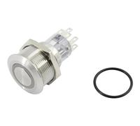 TRU Components Interuttore a pressione 1602505 TC-GQ22-A-22ZE/B/12V/S203 2 x O