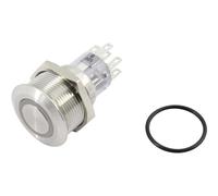 TRU COMPONENTS 1602505 TC-GQ22-A-22ZE/B/12V/S203 Interuttore a pressione 2 x O