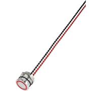 TRU COMPONENTS 649955 PS193P10Y01R24L Interruttore piezoelettrico Rosso (Ø) 22