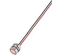 TRU COMPONENTS 649955 PS193P10Y01R24L Interruttore piezoelettrico Rosso (Ø) 22