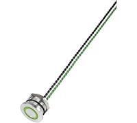 Interruttore piezoelettrico 24 V DC/AC 0.2 A 1x Off / (On) TRU COMPONENTS PS223P10Y01G24T IP68 Momentaneo 1 pz.