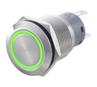 TRU COMPONENTS 701318 LAS1-AGQ-11ZE, GN Interruttore antivandalo 250 V/AC 5 A 1