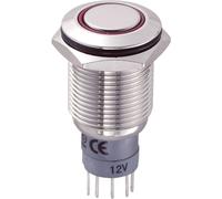 TRU COMPONENTS 701778 LAS2GQF-11ZE/R/12V/N/P Interruttore antivandalo 250 V/AC