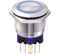 TRU COMPONENTS 701965 GQ22-11E/B/12V Pulsante antivandalo 250 V/AC 5 A 1 x On
