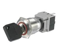 TRU COMPONENTS 704409 Interruttore a chiave 250 V/AC 5 A 1x Off / (On) 1 x 60 °