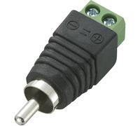 TRU COMPONENTS 735875 Connettore RCA Spina dritta Numero Poli (num): 2 Nero 1