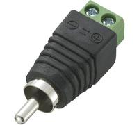 TRU COMPONENTS 735875 Connettore RCA Spina dritta Numero Poli (num): 2 Nero 1