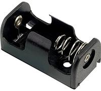 TRU Components BH-1/2AA-2P - Supporto per batteria 1 polo di contatto AA 1/2