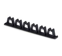 TRU COMPONENTS Clip fermacavi TC-12533420 Intervallo Ø fascio 7.8 mm (max) Nero