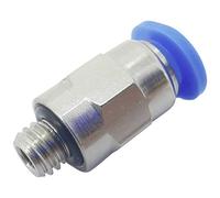 TRU COMPONENTS Connettore dritto PC4-M5C, diametro tubo: 4 mm, dimensioni filettatura: M5 x 0,8